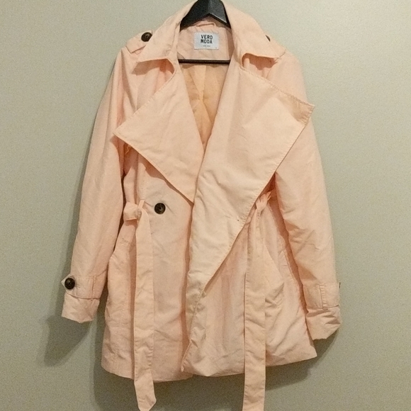 Peach Vero Moda trench - Picture 1 of 4